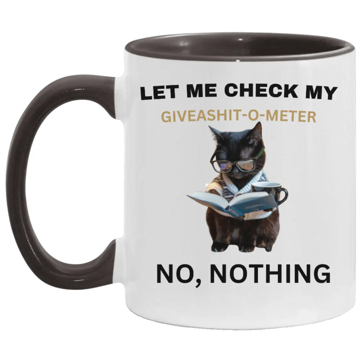 Black Cat 11 oz. Accent Mug AnywherePOD