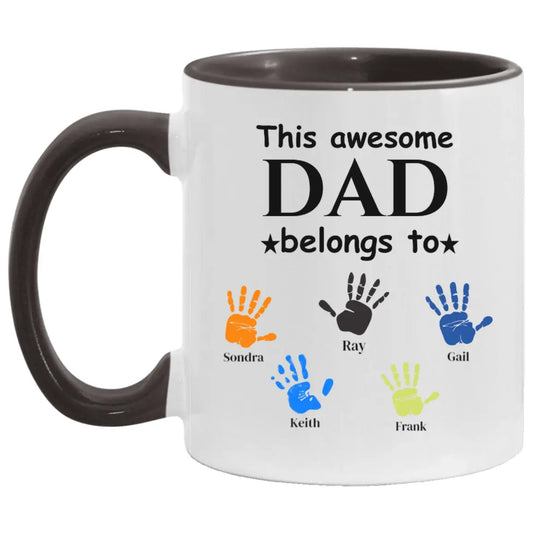 This Awesome Dad 11 oz. Accent Mug AnywherePOD