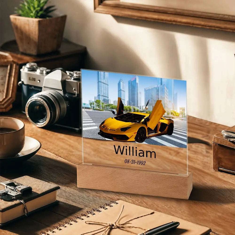 Custom Car Acrylic Square Plaque AnywherePOD