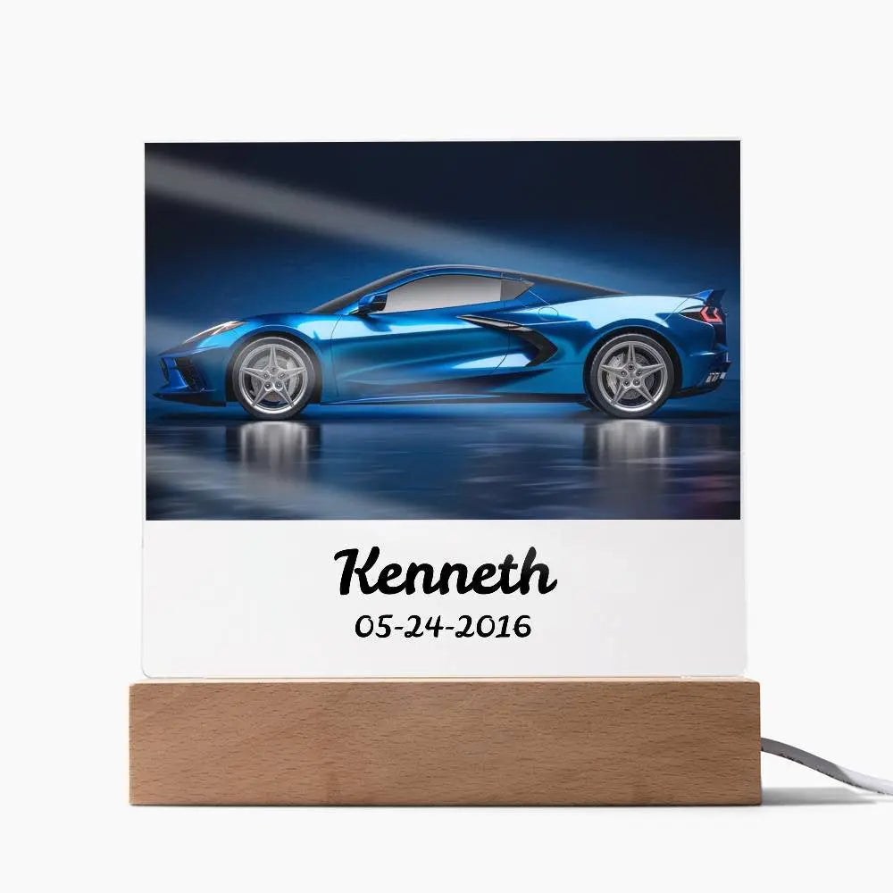Personalized Corvette Acrylic Square Plaque AnywherePOD