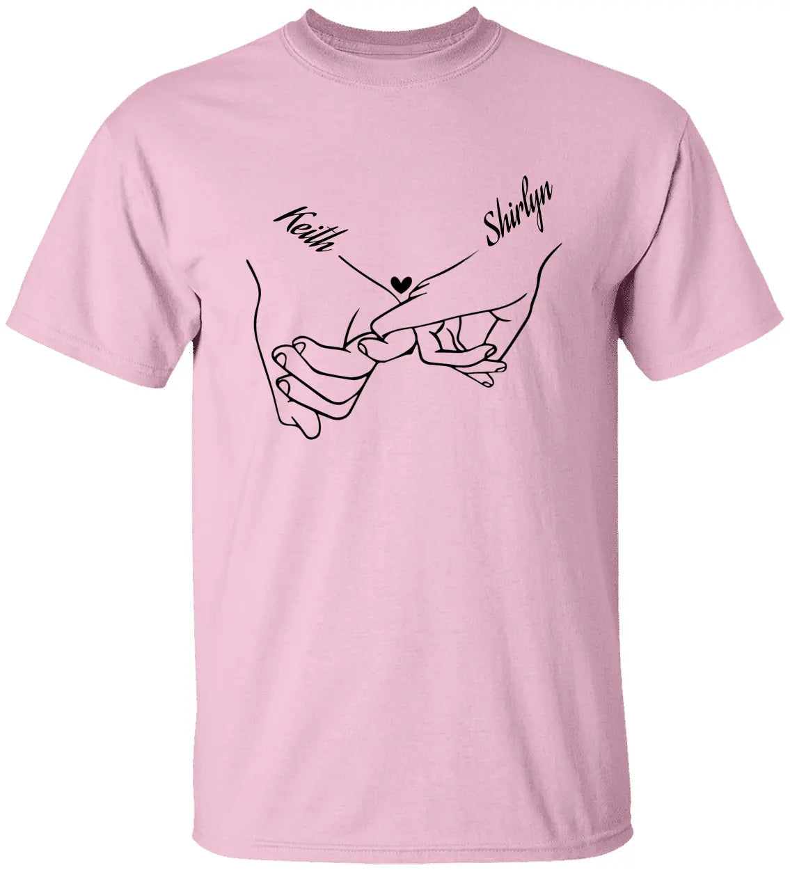 Loving Hands Graphic Tee Pink