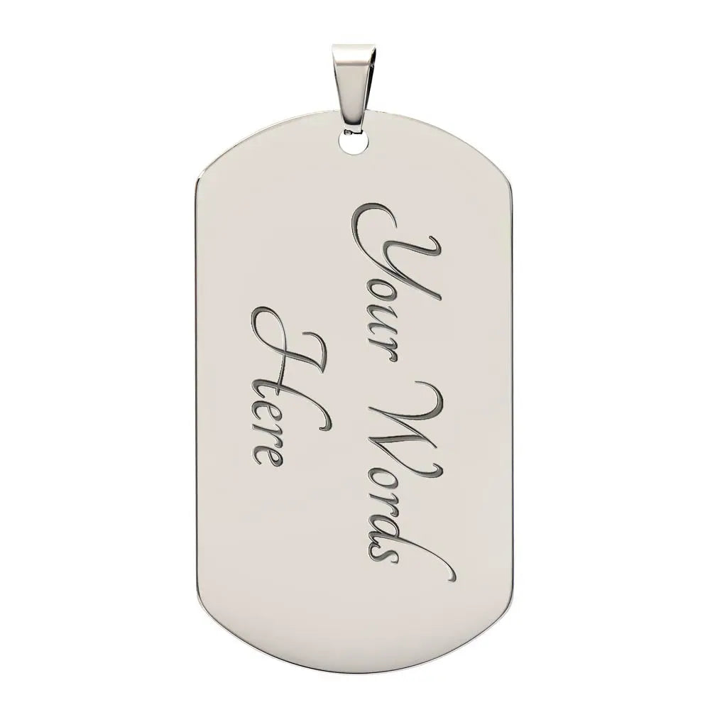 All You Need Graduation Dog Tag ShineOn Fulfillment