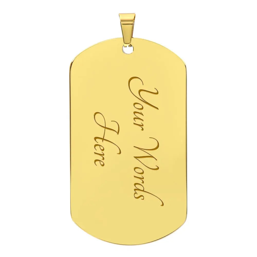 All You Need Graduation Dog Tag ShineOn Fulfillment