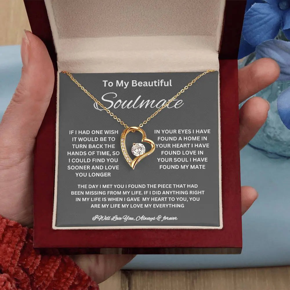 To My Beautiful Soulmate Necklace ShineOn Fulfillment