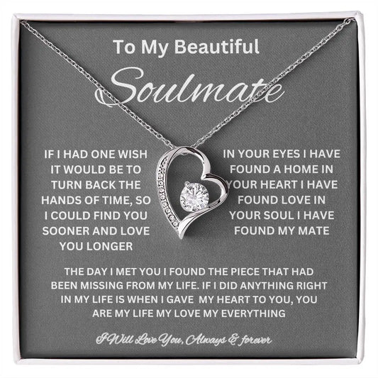 To My Beautiful Soulmate Necklace ShineOn Fulfillment
