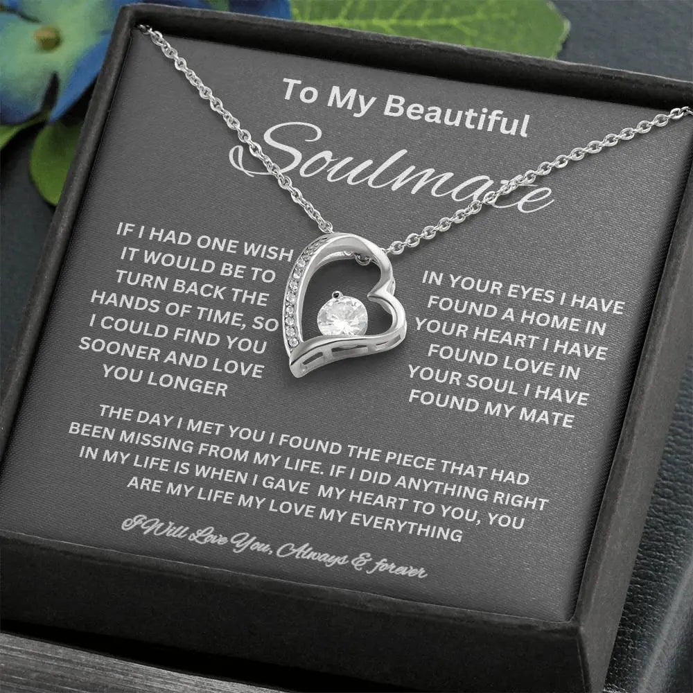 To My Beautiful Soulmate Necklace ShineOn Fulfillment