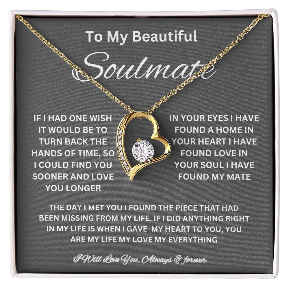 To My Beautiful Soulmate Necklace ShineOn Fulfillment
