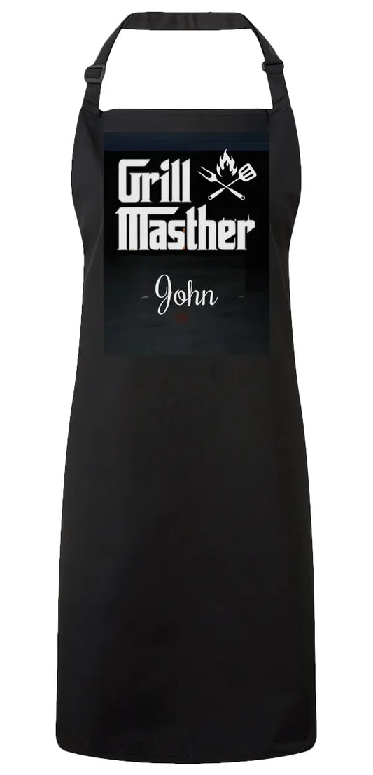 Grill Master Black Bib Apron AnywherePOD