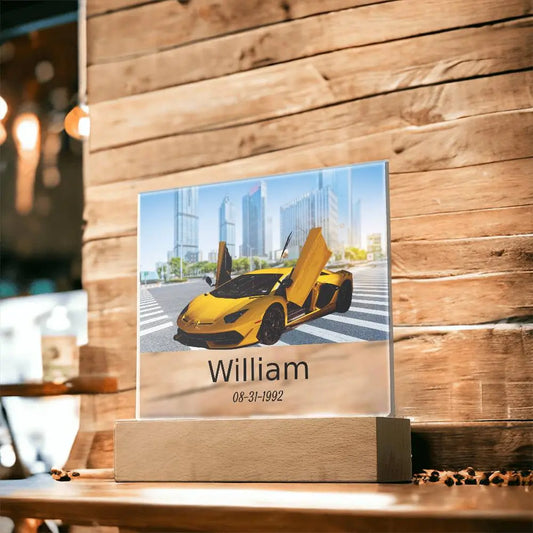 Car Memorabilia Custom Car Acrylic Square Plaque