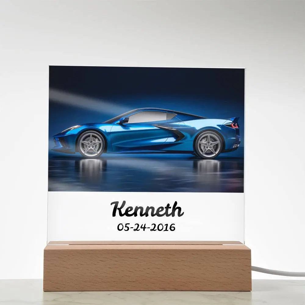 Personalized Corvette Acrylic Square Plaque AnywherePOD