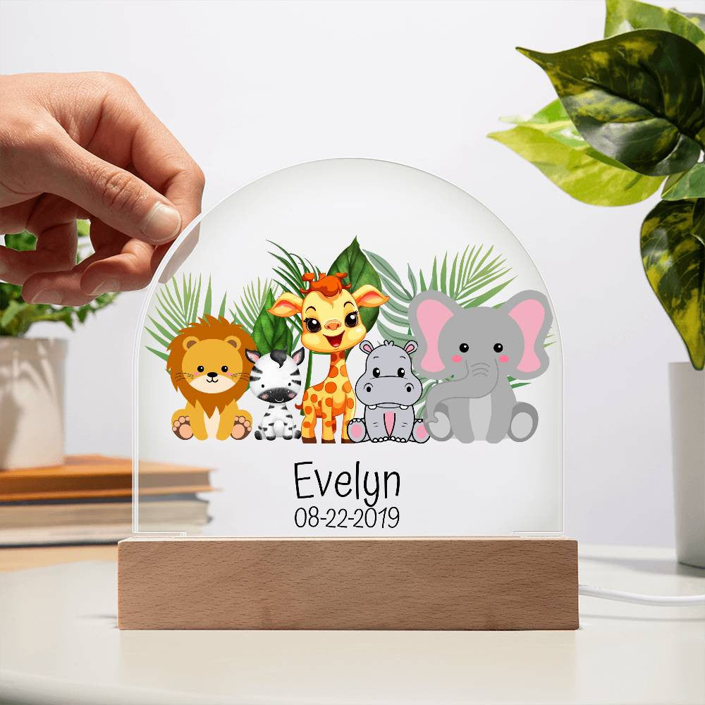 Personalized Children  Birthday Acrylic Dome Plaque