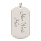 All You Need Graduation Dog Tag ShineOn Fulfillment