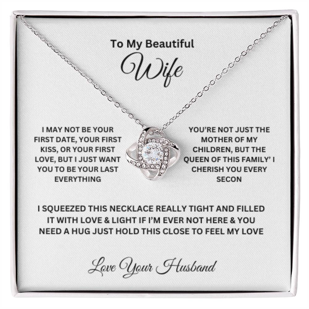 My Beautiful Wife Love Knot Necklace Gifts for her