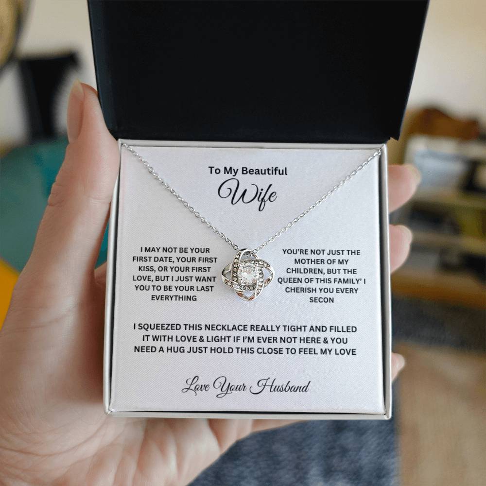 My Beautiful Wife Love Knot Necklace Gifts for her