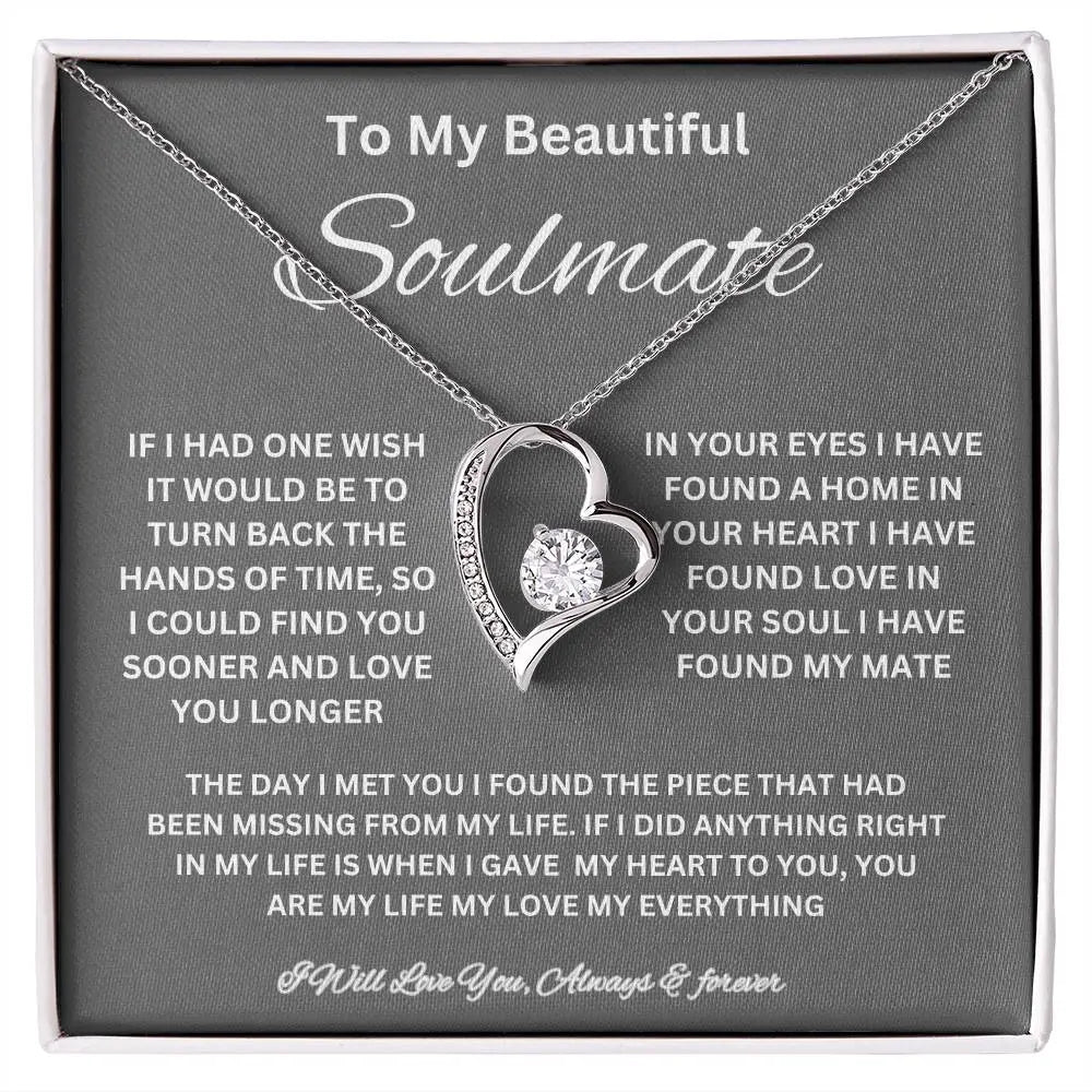 To My Beautiful Soulmate Necklace ShineOn Fulfillment