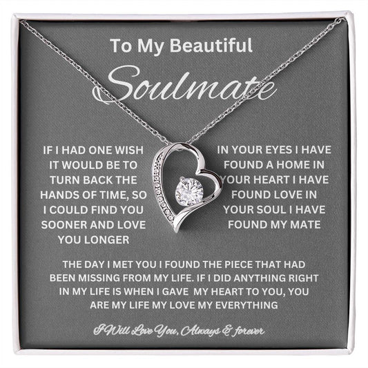 To My Beautiful Soulmate Necklace