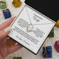 To My Beautiful Wife Forever Love Necklace Gifts for Her
