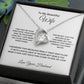 To My Beautiful Wife Forever Love Necklace Gifts for Her