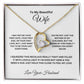 To My Beautiful Wife Forever Love Necklace Gifts for Her