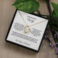 To My Beautiful Wife Forever Love Necklace Gifts for Her