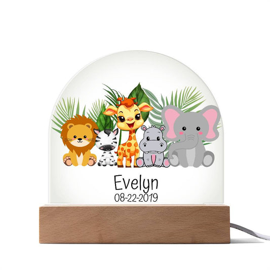 Personalized Children  Birthday Acrylic Dome Plaque